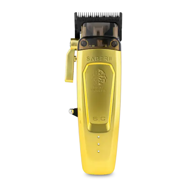 SABER 2 CLIPPER - PROFESSIONAL CORDLESS MODULAR HAIR CLIPPER WITH HIGH-TORQUE DIGITAL BRUSHLESS MOTOR IN GOLD